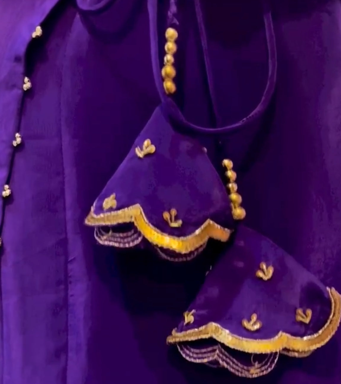 Regal Orchid: Purple Anarkali Set